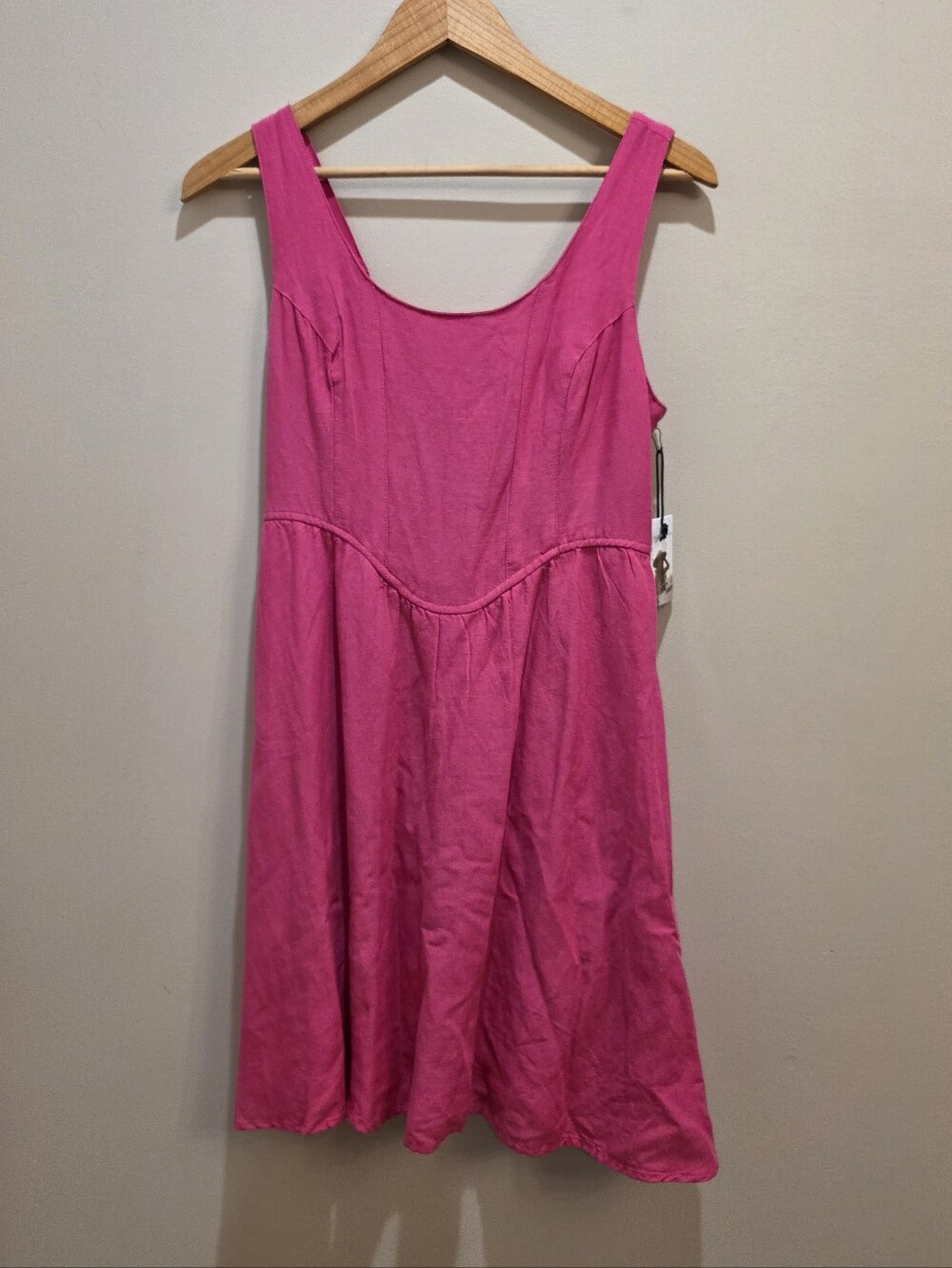 Sincerely Jules Pink Flax Blend Linen Sundress - Women's Medium NWT